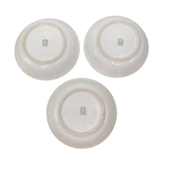 Noritake M Fruit Berry Bowl LOT OF 3 Roses Gold Encrusted N224 5.25" JAPAN - Picture 10 of 13